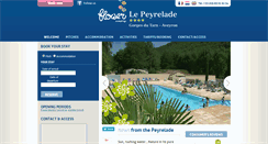 Desktop Screenshot of campingpeyrelade.com